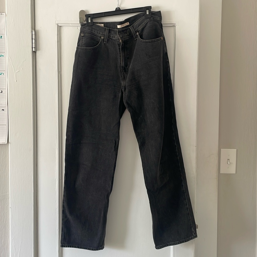 Levi Black Denim Dad Jean